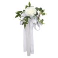 thumbnail image 1 of 6pcs Aisle Pew Flower Arrangement for Wedding Ceremony Aisle Chair Back Floral Decoration, 1 of 21
