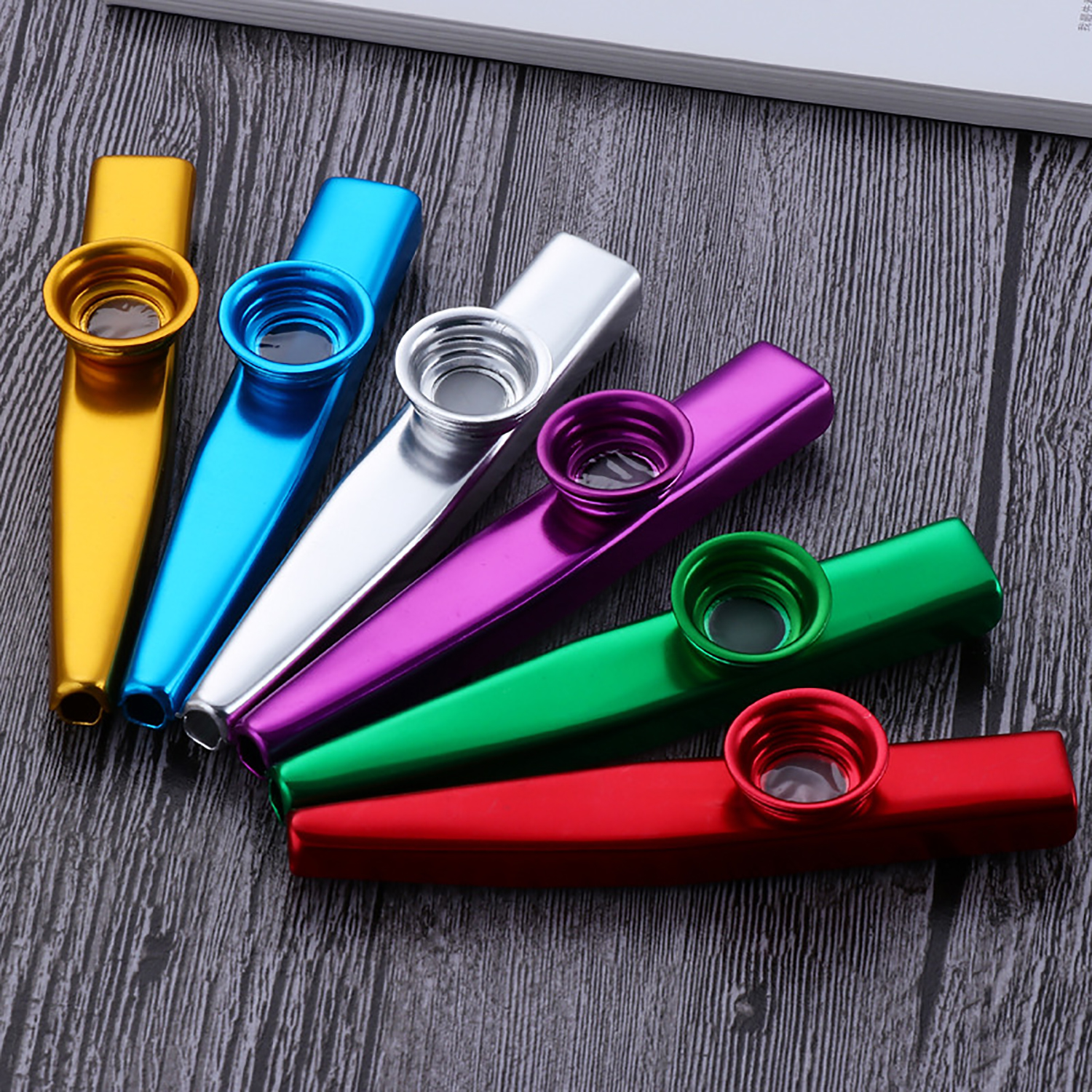 6pcs Aluminum Alloy Kazoo Musical Instrument for Child Adult Beginner ...