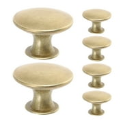 6pcs Antique Gold Round Drawer Knobs Vintage Cabinet Door Handles for Furniture Kitchen Dresser Decor Hardware