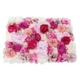 thumbnail image 1 of 6pcs Artificial Flower Wall Panel Silk Background Floral Decor Fuchsia, 1 of 10