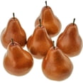 thumbnail image 1 of 6pcs Artificial Fruit Realistic Fake Brown Pear Artificial Fake Fruit Lifelike Home Kitchen Cabinet Decoration Simulation Party Fruit Shop Model Dining Room Desk Centerpieces Fruit Decor, 1 of 3
