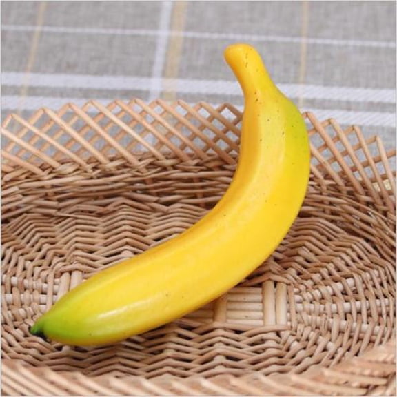 6pcs Artificial Fruits Artificial Bananas Decorative Artificial Simulation Fruit Home Decor Props Kitchen Wedding Decor Smile Home