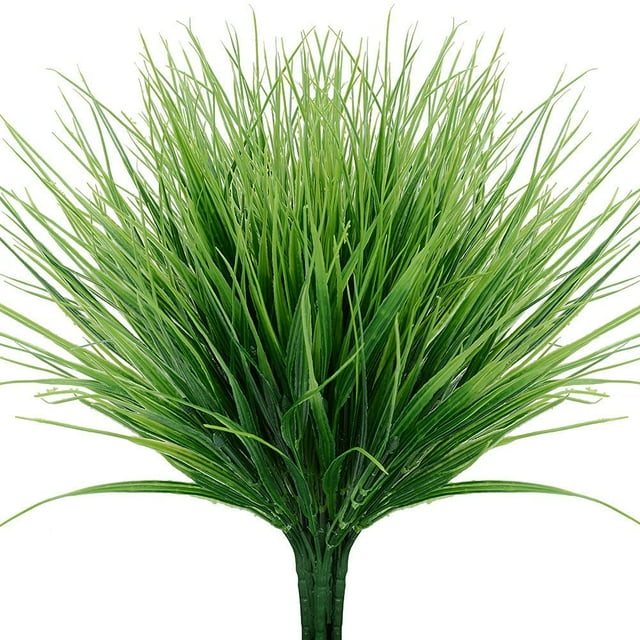 6pcs Artificial Grass Plants Bushes Faux Plastic Fake Wheat Grass for ...