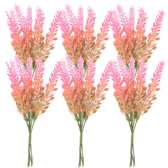 6pcs Artificial Plants Decor Fake Green Leaves Branches Handicraft Accessories