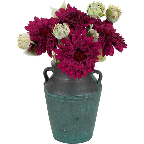 6pcs Artificial Sunflowers,18 Inch Orange Sun Sunflower with Leaves and Bud, Golden Bear Sunflower for Home Décor Centerpiece Wedding Bouquet,Pink