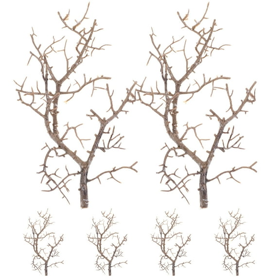 6pcs Artificial Tree Branches DIY Witch Antler Twigs Dried Plastic Branches
