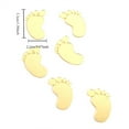 thumbnail image 1 of 6pcs Baby Shower Acrylic Cake Topper Baby Feet Cake Decor Baby Gender Reveal, 1 of 5