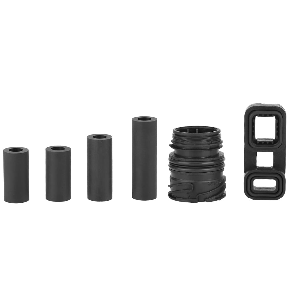 6pcs Battery Valve Body Case Sleeve Connector Rubber Block Oil Tube