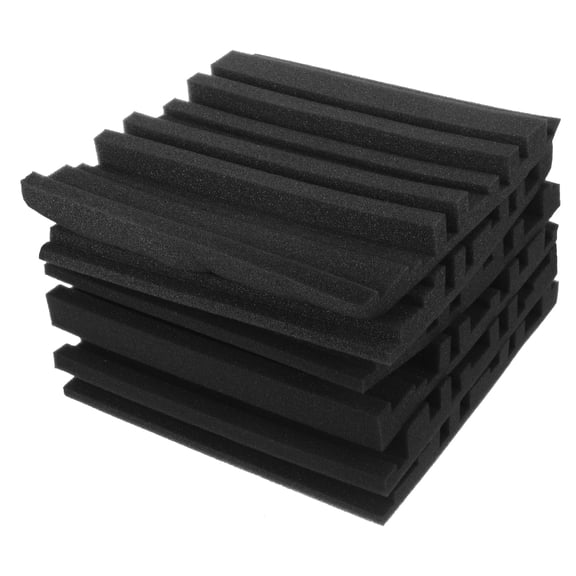 CIMAXIC 6Pcs Black Acoustic Panels Sound Proofing Foam for Home Studio and Office Insulation