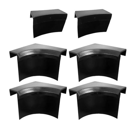 6pcs Billiards Table Pocket Liner Black Billiards Liner Replacement 4 Corner 2 Side Table Liners Parts for Snooker Pool Table