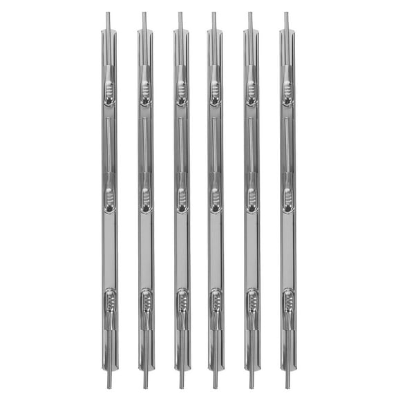 Silver Iron Plating Binder Rings for Bookbinding Clips 6pcs Small Binder Circles for Paper Storage