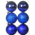 6pcs/Box Christmas Tree Baubles 4/6/8cm Multicolor Xmas Balls Ornament