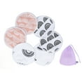6pcs Breast Pads Bamboo Fiber Washable Reusable Breathable
