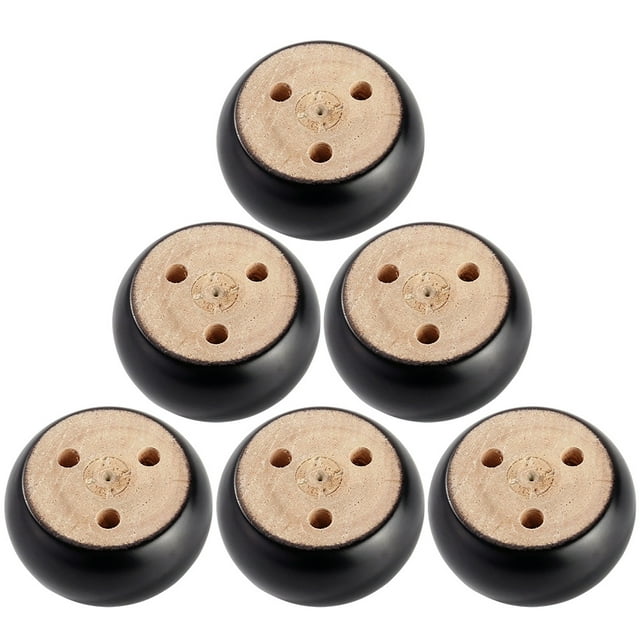 6pcs Bun Furniture Feet Replacement Wood Furniture Feet Furniture Legs Couch Risers