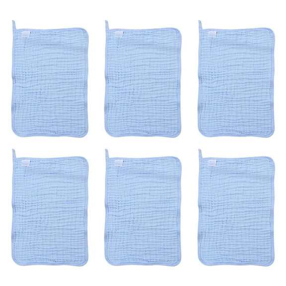6pcs Burp Cloths for Boys and Girls 6 Large 20x10 Inches Cotton Baby Burp Rags Ultra Soft Absorbent Washcloths Bib Cloths for Spit Up