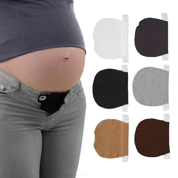 6pcs Button Extender for Trousers, Collar Extender Buttons Waistband Extenders Set, Adjustable Extended Button Jeans Practical Cute Button for Pregnancy Mens Women Dress Shirts Pants