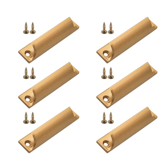 6pcs Cabinet Drawer Pulls 3 Inch C C Modern Aluminum Handles Minimalist Cabinet Handle for Kitchen & Bathroom Use