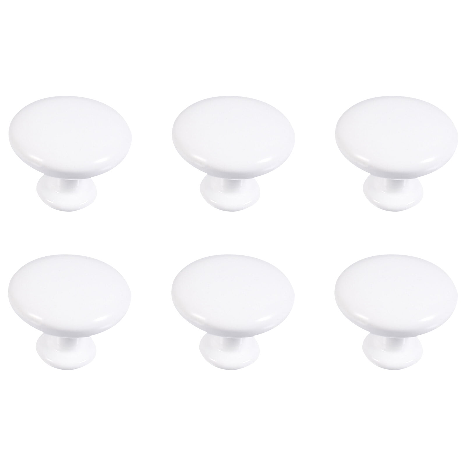 Zonh Round Door Handle Single Hole Black Knobs Furniture