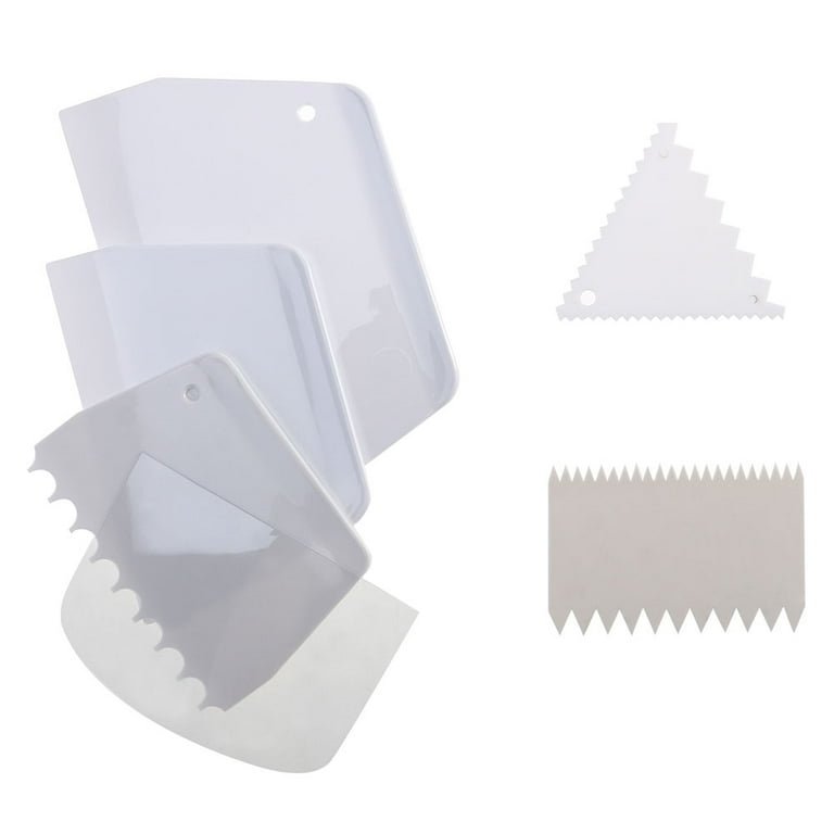 TABLZONE Transparent Cake Scraper, Non-Toxic Baking Tool for