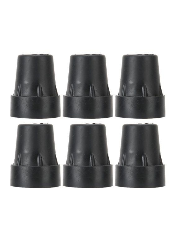 6pcs Cane Tips, Anti-Slip Walking Cane Tip, Tightly Fitting Design For Elderly Special Balancing The Same Steps, Grass, Snow, Potholes