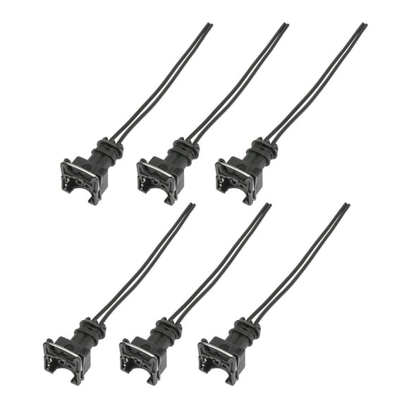 6pcs Car Auto Fuel Injector Connector Cable for EV1 for OBD1 Fuel Injector Plug Harness Pigtail Wire