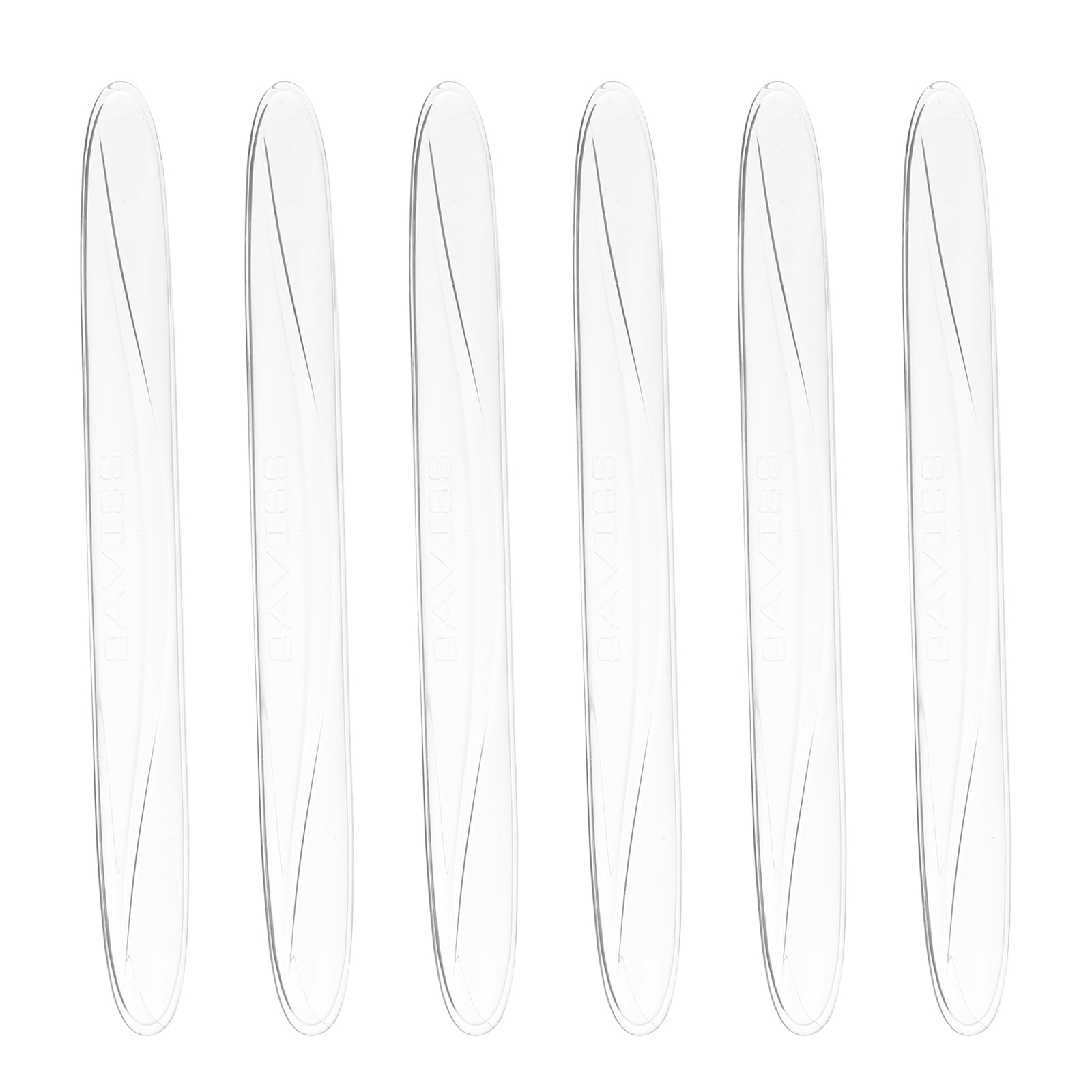 6pcs Car Door Edge Guards Protectors PU Side Door Edge Trim Strip Clear ...