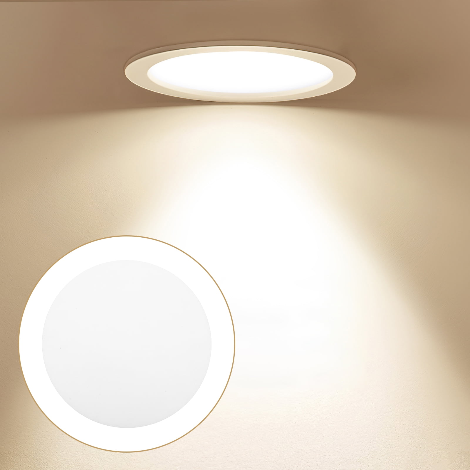 6pcs Ceiling Spotlight Lamp Shades Recessed Lighting Cover Downlight ...