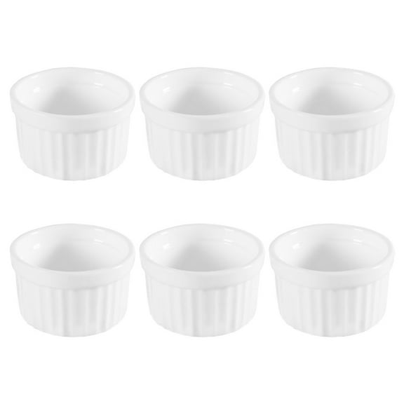 6pcs Ceramic Dessert Bowl Adorable Small Bowl Seasoning Bowl Snacks Storage Bowl