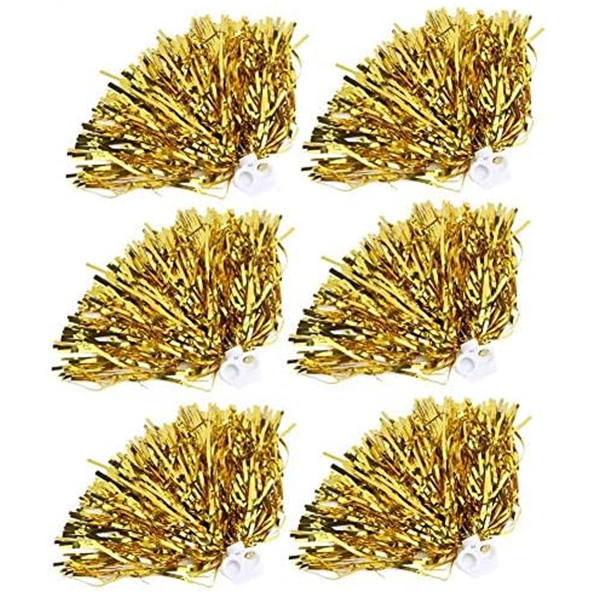 Pom-Pom Cheerleader DeWin - Confezione 6 Pezzi Per Sport E Feste