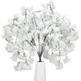 thumbnail image 1 of 6pcs Cherry Blossom Branches with Long Stems 43" Artificial Cherry Blossom Decor for Tall Vase Faux Cherry Blossom Branches Silk Flower Arrangements for Home Wedding Table Vase Decor (Pink), 1 of 10