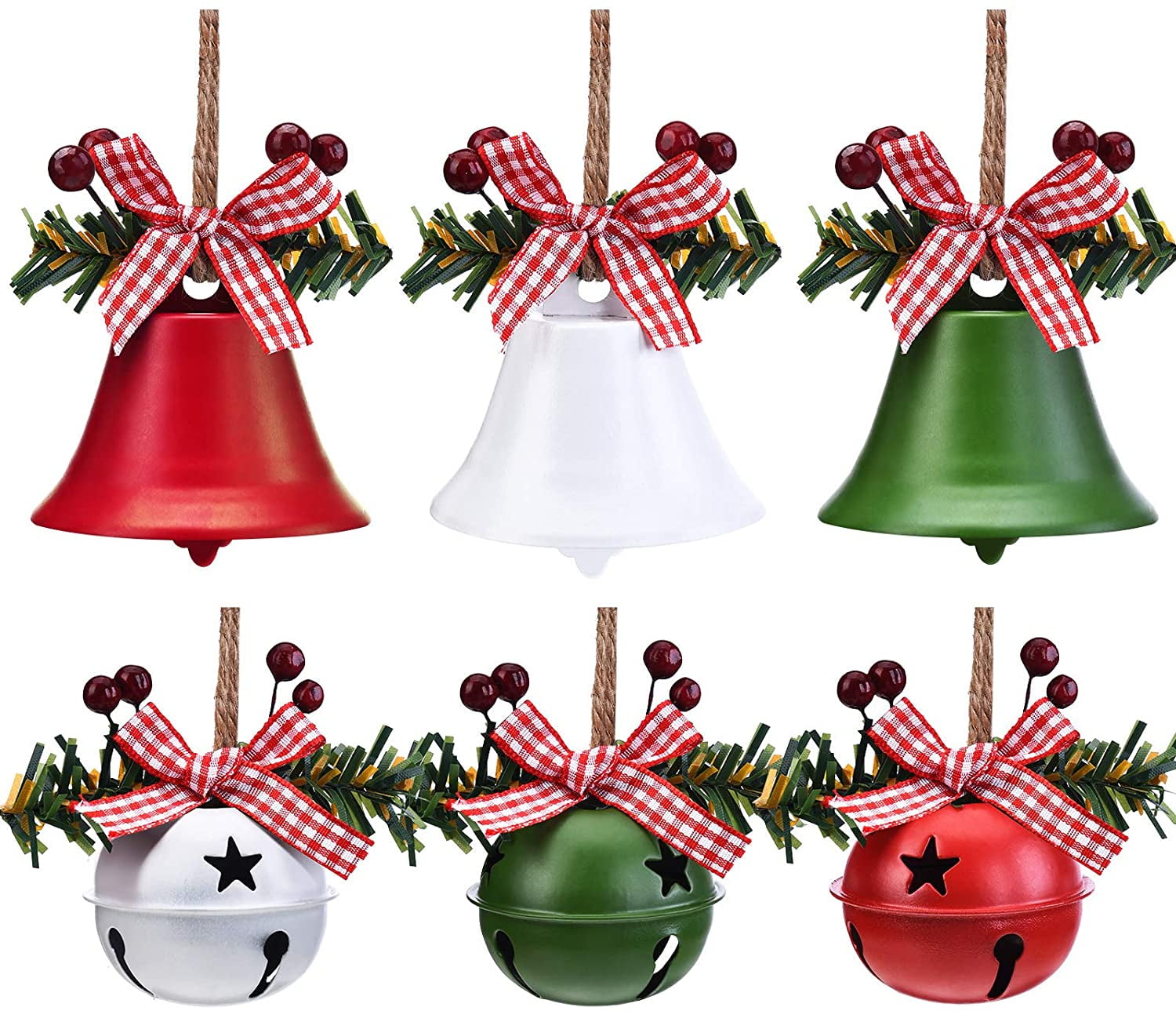 EXCEART 100pcs Mini Bells for Crafts Jingle Bell Decoration Christmas Bells  Multi-Color Bells Craft Bells Red Jingle Bell Christmas Charms Christmas