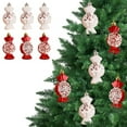 thumbnail image 1 of 6pcs Christmas Candy Ornament Gift Set - Painted Festive Christmas Tree Hanging Decorations, Colorful Holiday Ornaments for Home & Party, Cute Gift Boxed Xmas Keepsakes, 1.6*3.5*1.2in, Multicolour, 1 of 8