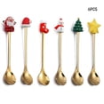 thumbnail image 1 of 6pcs Christmas Coffee Spoon, Doll Cute Coffee Spoon Set, Stainless Steel Mixing Christmas Spoon, Creative Christmas Spoon, Daily Use, For Christmas Party, Family Dinner, Dessert, Beverage, 1 of 9