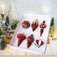 thumbnail image 1 of 6pcs Christmas Plated and Painted Assorted Shape Ball Ornament Set - Colorful Hanging Decor for Home Decor, Holiday Parties & Gift Bags, Durable Electroplated Painted Ornaments, 10.6*12*2.36in, D, 1 of 5