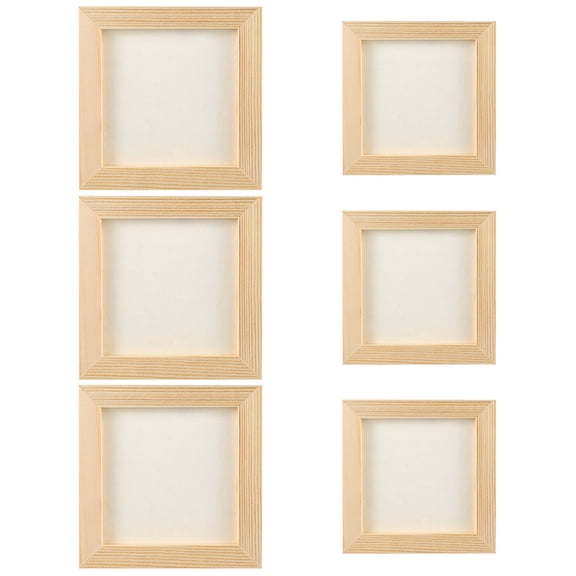 Raindrops Clay Blank Frame Beige 6Pcs 5.9x5.9x0.3In