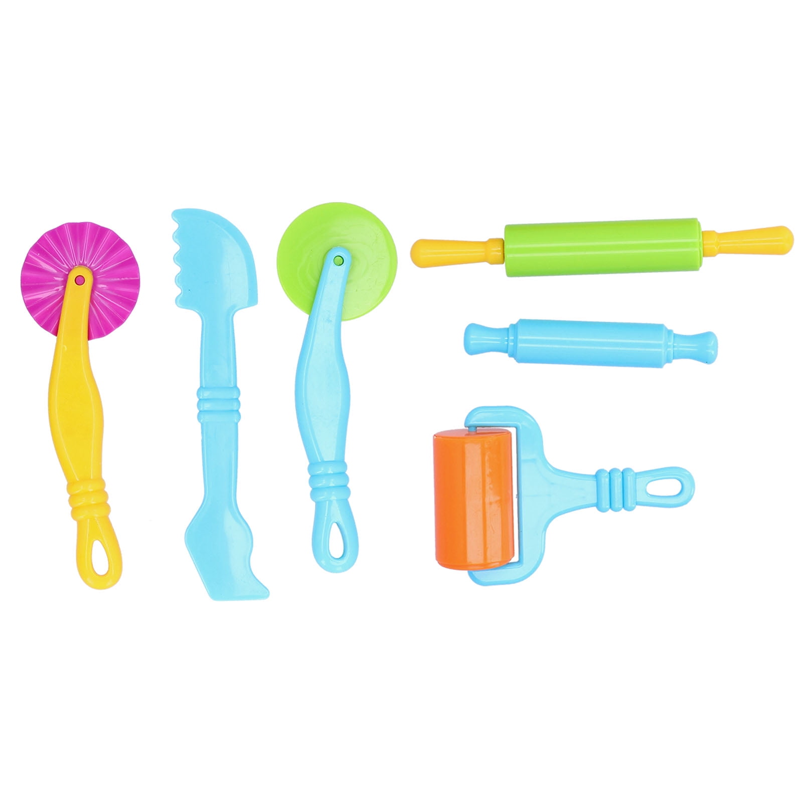 6pcs Clay Dough Tools Kit Art Clay Modeling Rollers Molds Cutters Tools