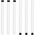 thumbnail image 1 of 6pcs Clear Plastic Storage Tubes 10 Inch with Black Lids Flat Bottom Durable Bead Containers for Crafting Jewelry Supplies Item Clear, 1 of 9
