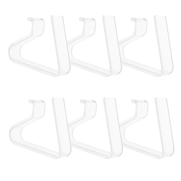FUEENIRVA Clear Clips Table Clips Transparent Pc 6Pcs