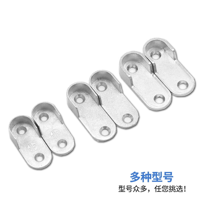 6pcs Closet Rod Holders Wardrobe Closet Rod Brackets Shower Rod Flanges
