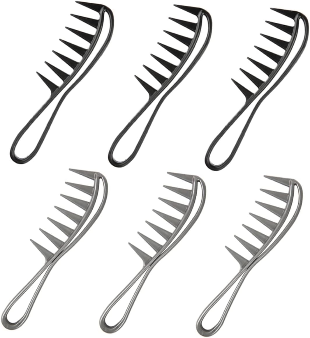 6pcs Comb Hair Teasing Comb Plastic Comb Hair Styling Comb Barber Comb ...