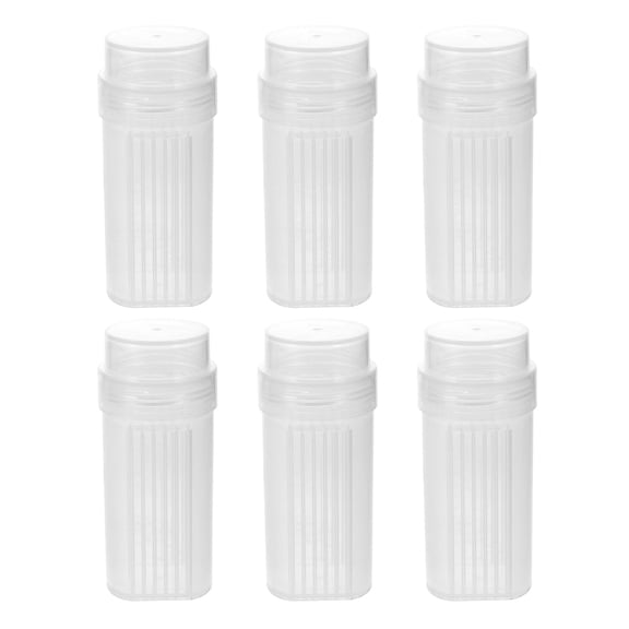 DEEPCRAFF 6Pcs Clear Plastic Staining Jars with Lids Laboratory Slide Staining Tank for Microscope Use