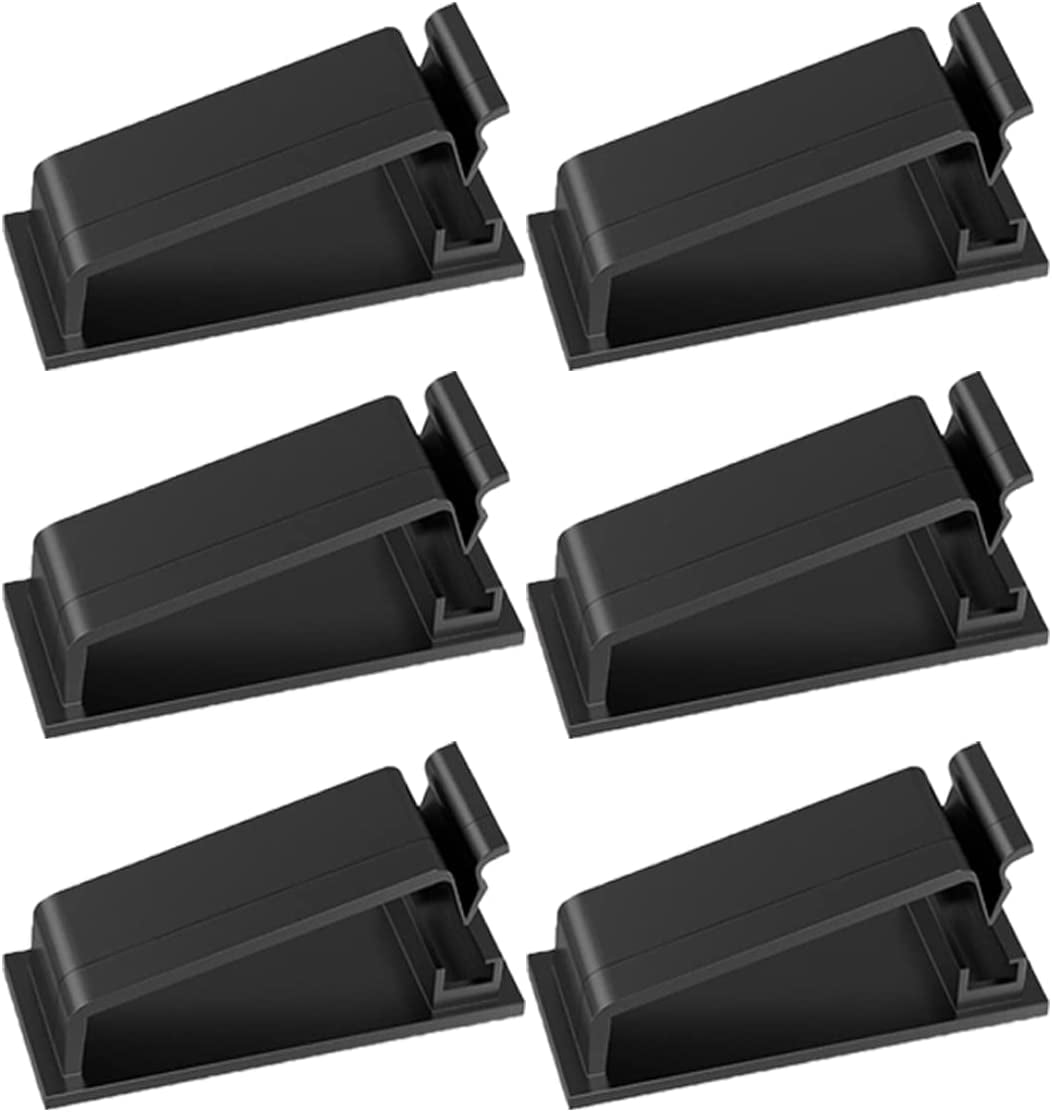 6pcs Cord Organizer Cable Management Clips Self Adhesive Wire Holder