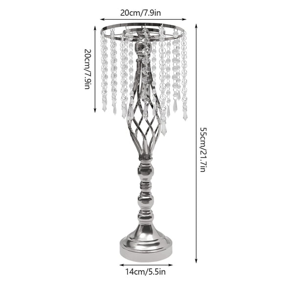 6pcs Crystal Flower Stand Wedding Road Lead Flower Holder Centerpieces Crystal Flower Chandelier Flower Vase for Reception Tables Supplies,Gold 21.7" Tall Wedding Table Flower Crystal Centerpiece