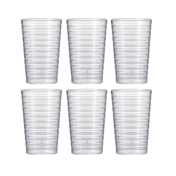 6pcs Cups For Acrylic High Grade Plastic Drinking Cups Glass Plastic