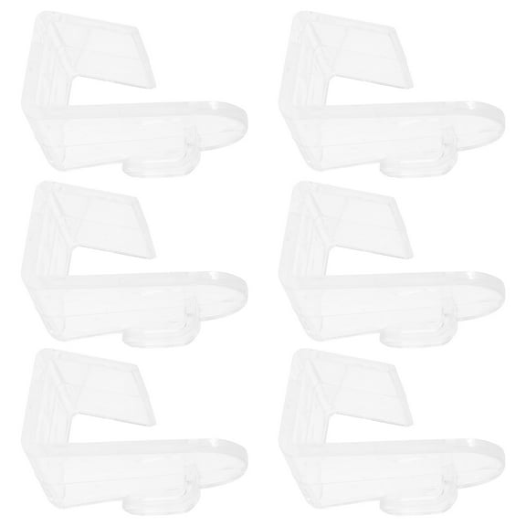 6pcs Curtain F-shaped Bracket Simple Window Wall-mounted Durable Brackets