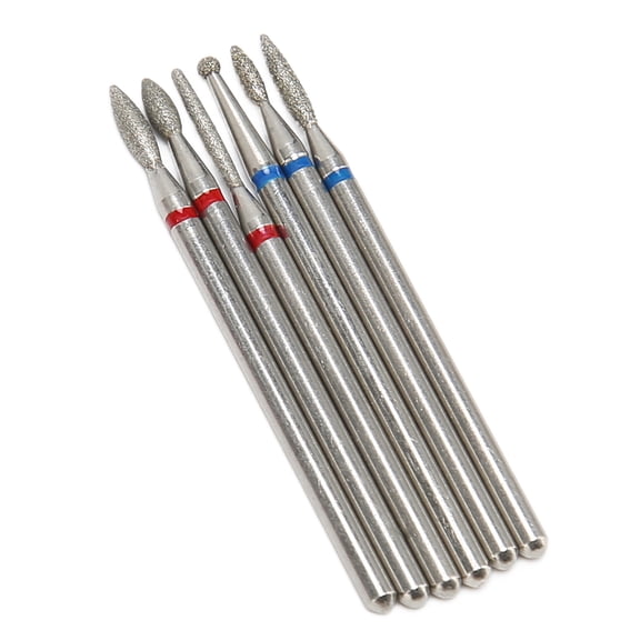 6pcs Cuticle Remover Bit Removal Manicure Portable Nail Drill For Art Pedicure
