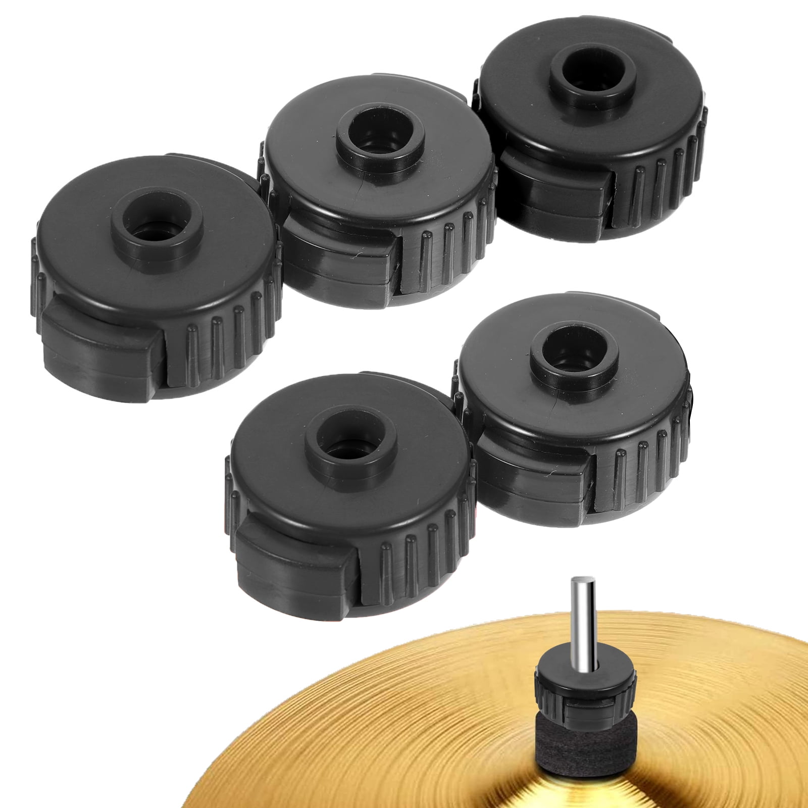 6pcs Cymbal Quick Release Caps Drum Set Nut Fixing Buckle Cymbal Quick