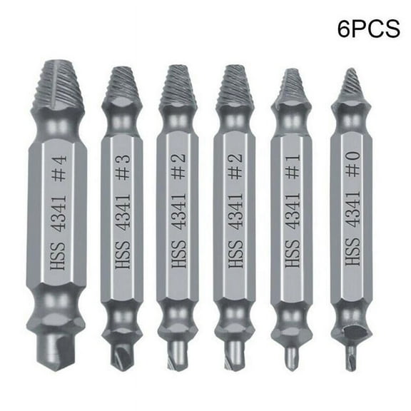 6pcs Damaged Screw Extractor Speed Out Drill Bits Broken Bolt Remover New U8X2