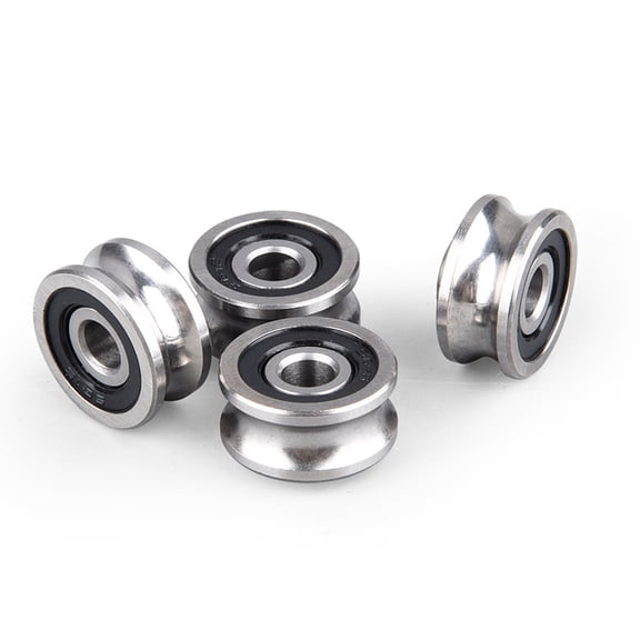 6-Pack Deep Groove Bearings High Durability Steel for Mechanical Use Smooth Versatile Replacement
