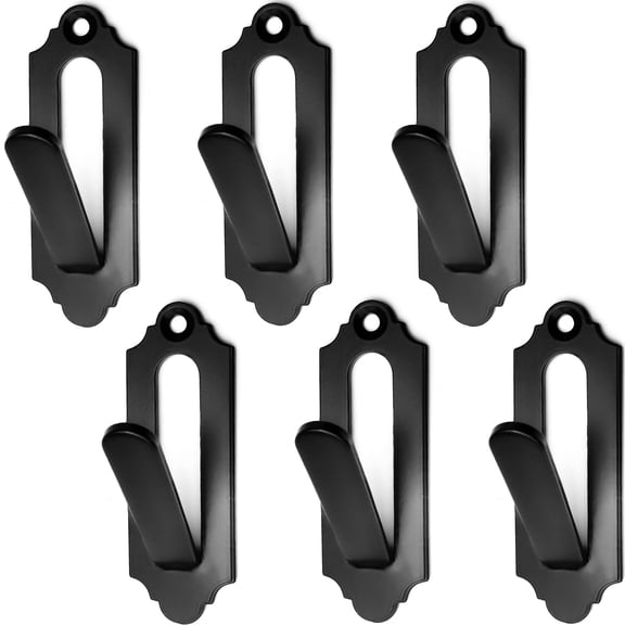 6pcs Deer Skull Mount Hanger, Euro Wall Mount Hanger for Deer Head, Pronghorn and Other Smaller Animals, Skull Wall Hooker with Easy Installation Kit